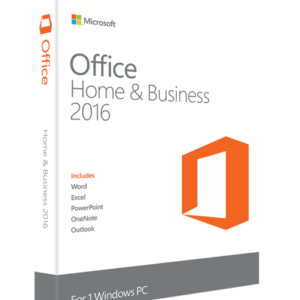 Microsoft Office 2016 for Windows Home and Business Key Card